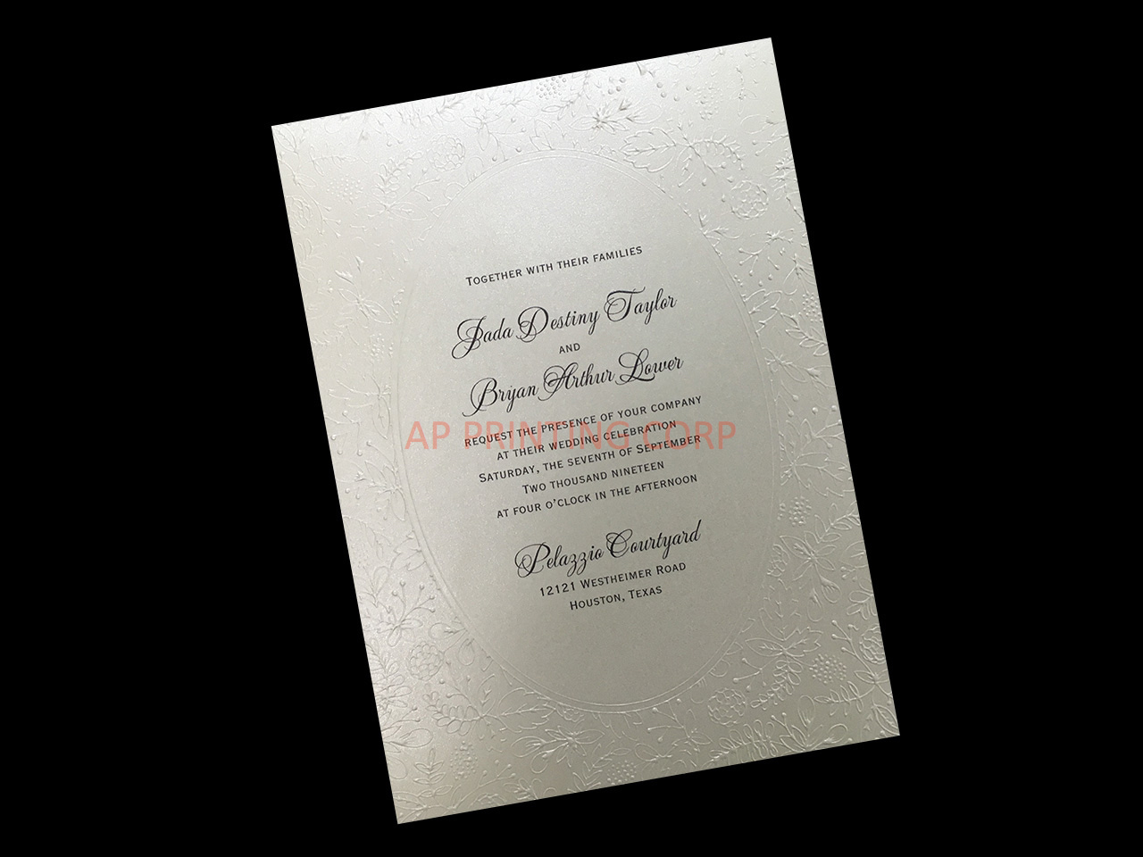Natural Luxury [CC-35] Fancy Luxury Wedding Invitation
