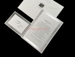 Silver Love Lace [CC-25] Fancy Luxury Wedding Invitation