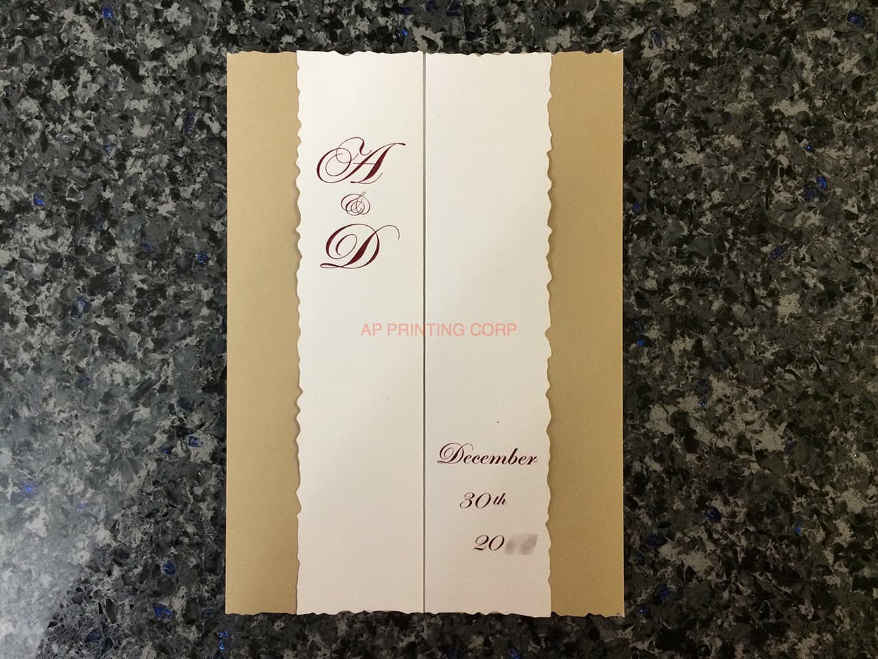 K8434 [I-10] Vietnamese & English Wedding Invitation