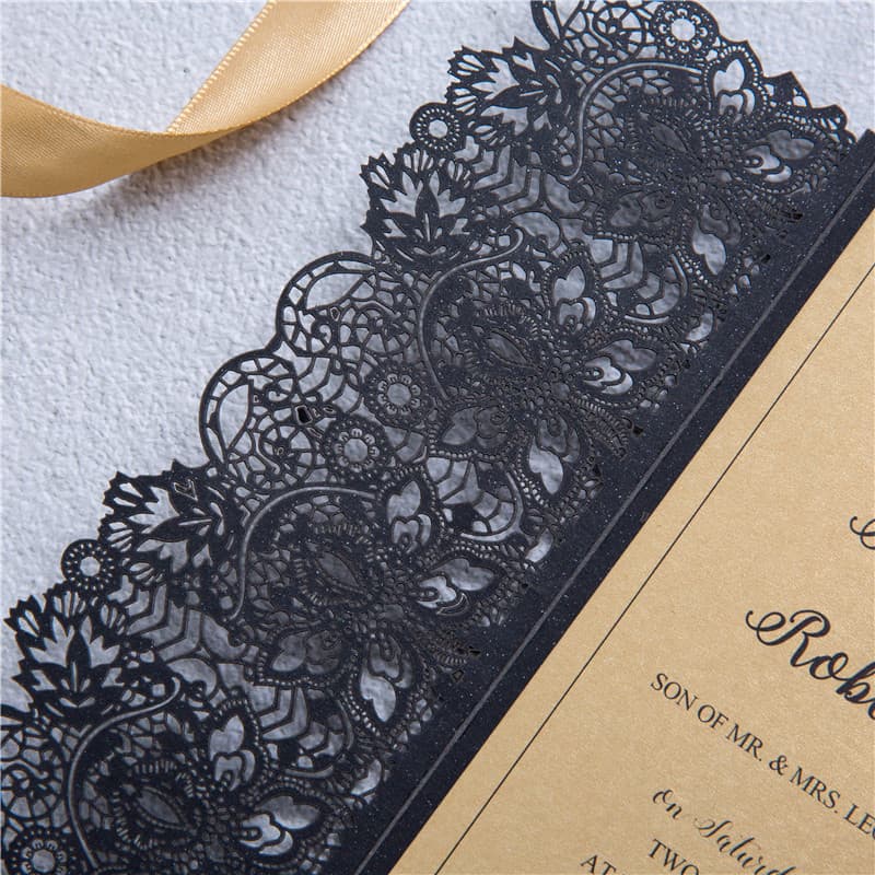 Laser Cut Template JP1 Wedding Invitation