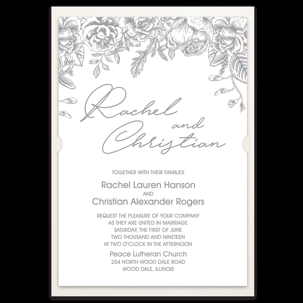 Roseline Fancy Luxury Suite & Laser Cut Wedding Invitation