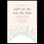 Chantilly Lace Fancy Luxury & Laser Cut Wedding Invitation