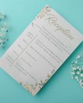 Rustic Floral Simple Flat 5x7 Wedding Invitation