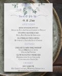 Wild Flowers Wedding Menu Cards
