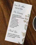 Natural Renewal Wedding Program Cards