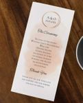 Simple Elegance Wedding Program Card