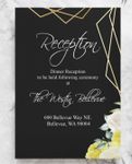 Bright Flowers Simple Flat 5x7 Wedding Invitation