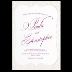 Delicate Sparkle Elegant Fancy Luxury Wedding Invitation