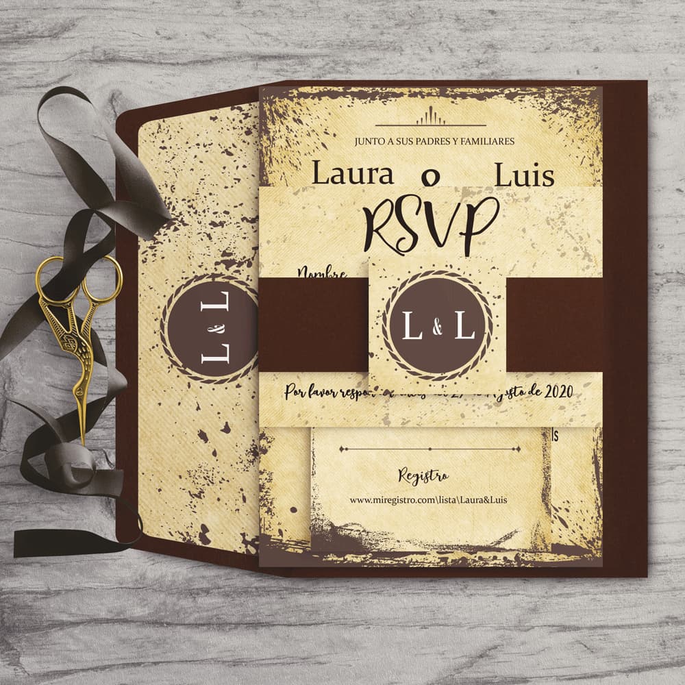 Rustic Chocolate Brown S/E Elegant