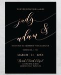 Enviable Galactic Pink Foil Wedding Invitation
