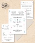 Beautiful Doves Vellum Wrapped Vietnamese & English Wedding Invitation
