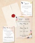 Vellum Wrapped Vietnamese & English Wedding Invitation