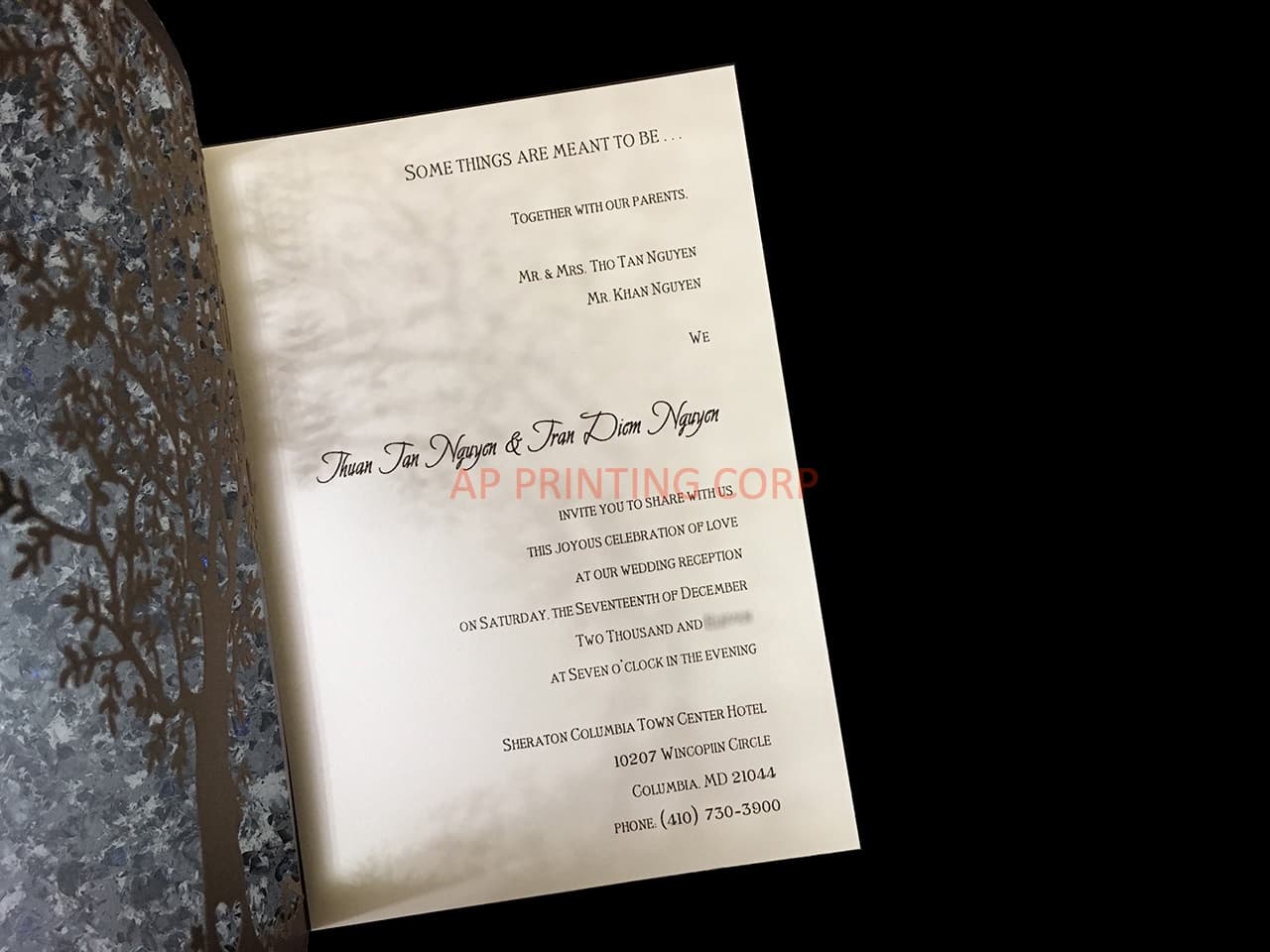 CL-WRAP-57 N-N Gray Lace and Key Laser Cut Wedding Invitation