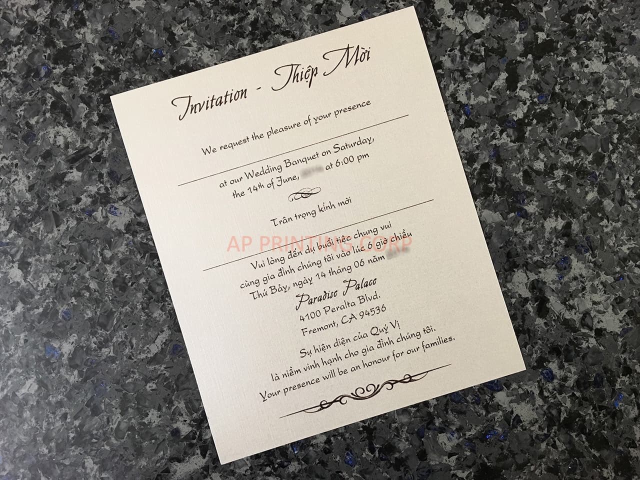 Bride and Groom under Heart Tree Laser Cut Wedding Invitation