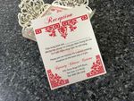 Bride and Groom under Tree Laser Cut Wedding Invitation