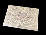 CL-WRAP-66 M-M Midnight Variety of Flowers Laser Cut Wedding Invitation