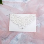 CL-WRAP-66 M-M Midnight Variety of Flowers Laser Cut Wedding Invitation