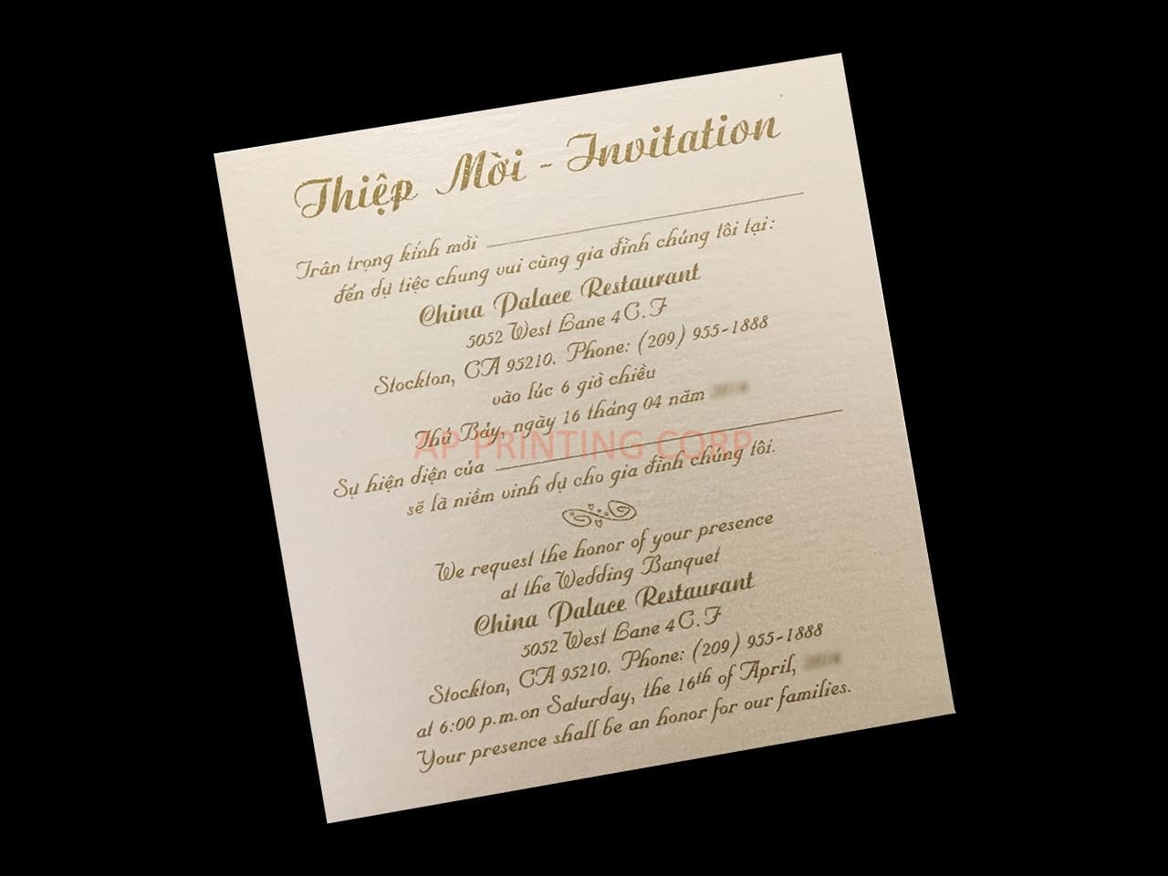 Exquisite Lace Vine Tri-Fold Laser Cut Pocket Wedding Invitation