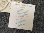 Glittering Navy Lace Laser Cut Wedding Invitation