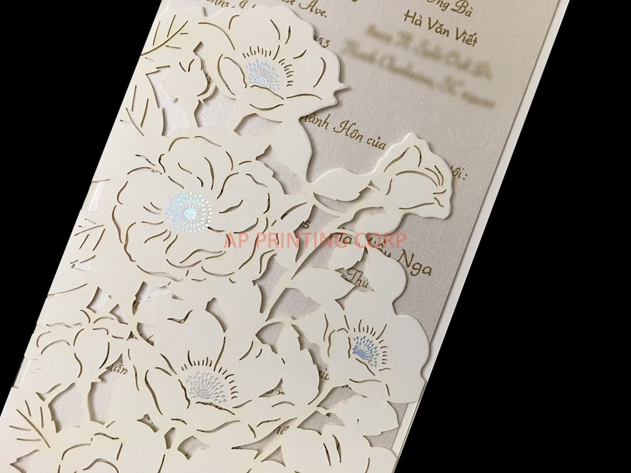 Gorgeous Lace Laser Cut Wedding Invitation