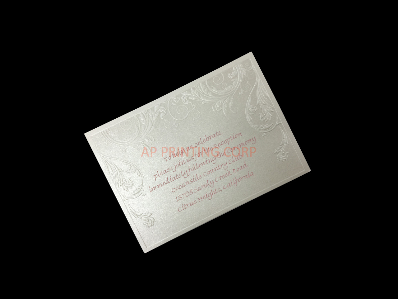 Latte Dream [CC-35] Fancy Luxury Wedding Invitation