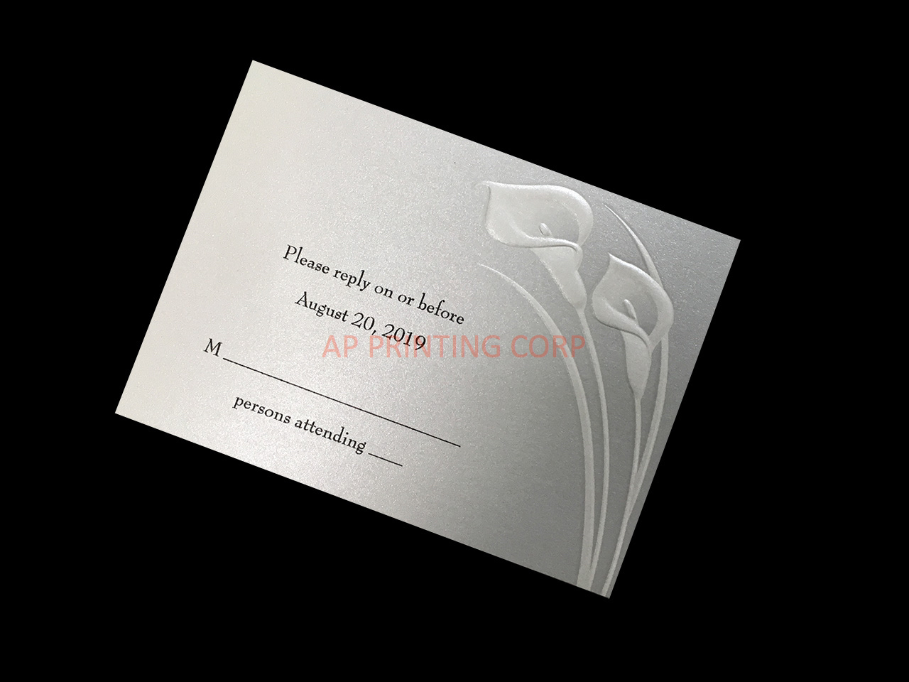 Classic Callas [CC-35] Fancy Luxury Wedding Invitation