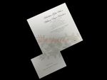 Flowers on Shimmer [CC-41] Fancy Luxury Wedding Invitation