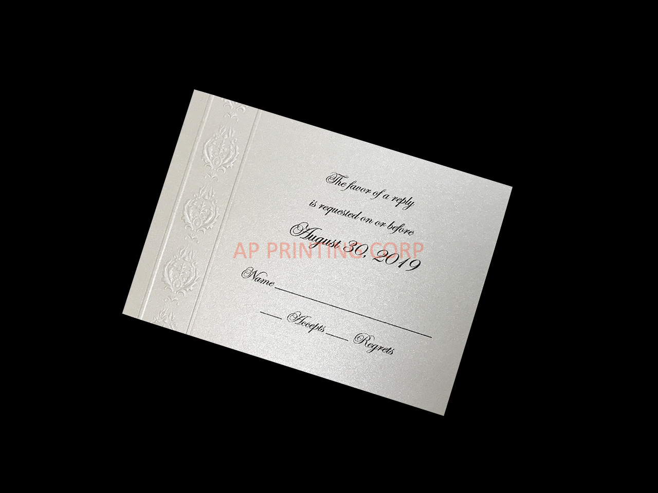 Baroque Detail [CC-88] Fancy Luxury Wedding Invitation