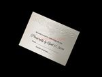Latte Ecru Whisper [CC-80] Fancy Luxury Wedding Invitation