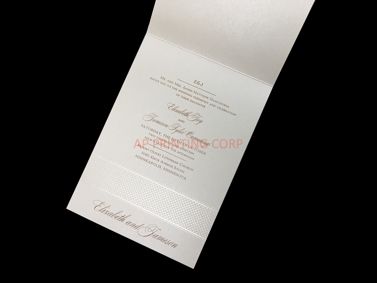 A Fine Flourish [CC-66] Fancy Luxury Wedding Invitation