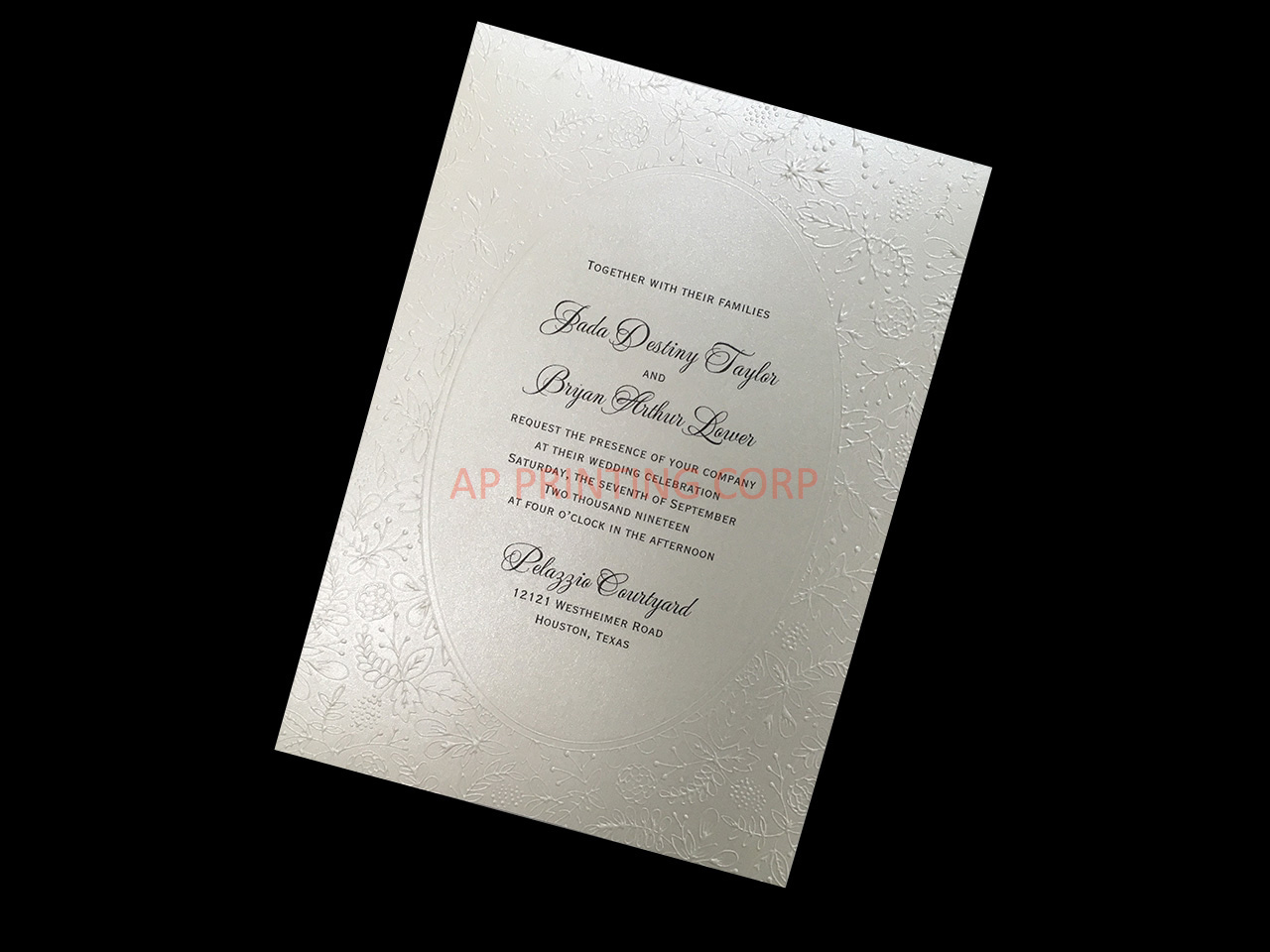 Natural Luxury [CC-35] Fancy Luxury Wedding Invitation