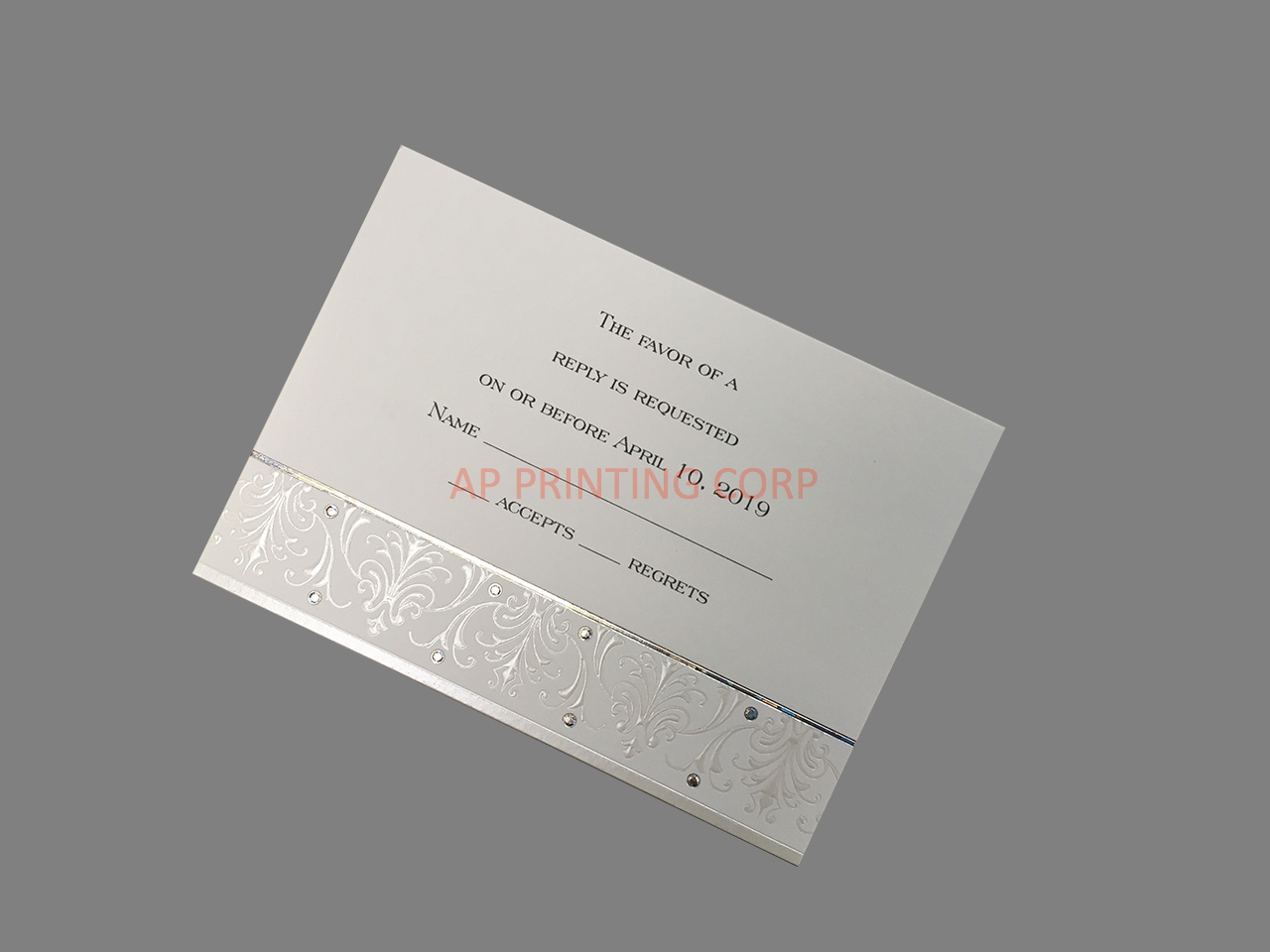 Jeweled Love [CC-67] Fancy Luxury Wedding Invitation