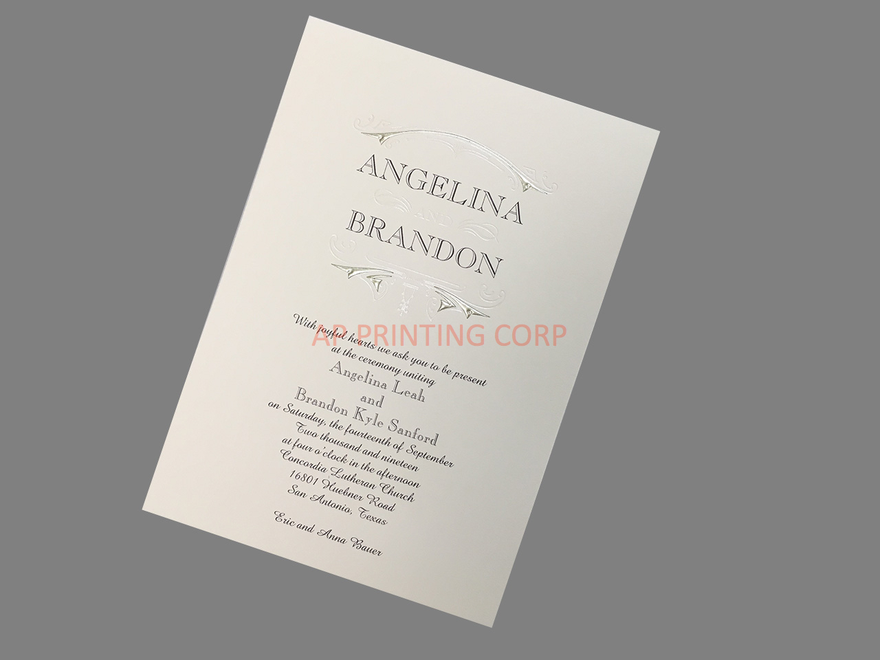 Subtle Pearl [CC-35] Fancy Luxury Wedding Invitation