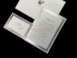 Silver Love Lace [CC-25] Fancy Luxury Wedding Invitation