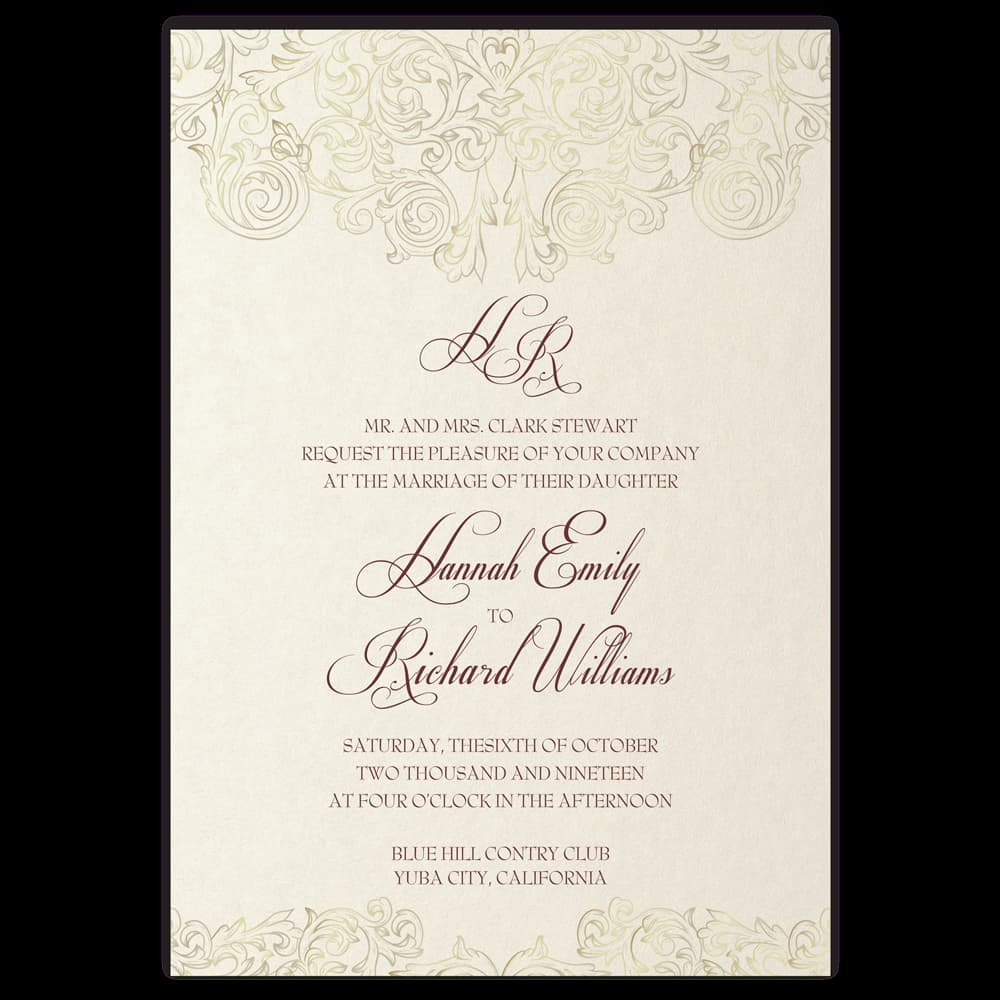 Corelli Fancy Luxury Suite & Laser Cut Wedding Invitation