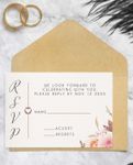 Gentle Pink Bouquet Simple Flat 5x7 Wedding Invitation
