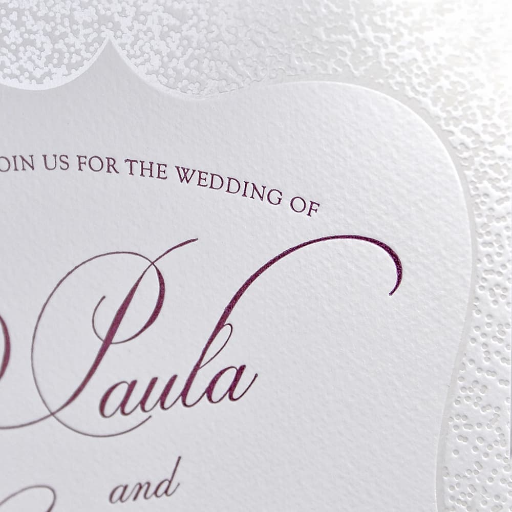 Delicate Sparkle Elegant Fancy Luxury Wedding Invitation