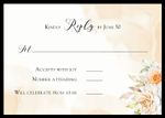 Watercolor Gold Wedding Invitations Elegant Flowers