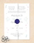 Beautiful Doves Vellum Wrapped Vietnamese & English Wedding Invitation