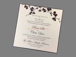 Blush Rose Tri-Fold Laser Cut Pocket Wedding Invitation