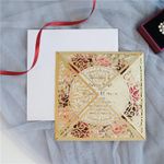 Iron Gate Fold Laser Cut Wedding Invitation