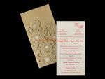 Beach Laser Cut Wedding Invitation
