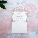 CL-WRAP-66 M-M Midnight Variety of Flowers Laser Cut Wedding Invitation