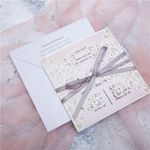 Gorgeous Lace Laser Cut Wedding Invitation