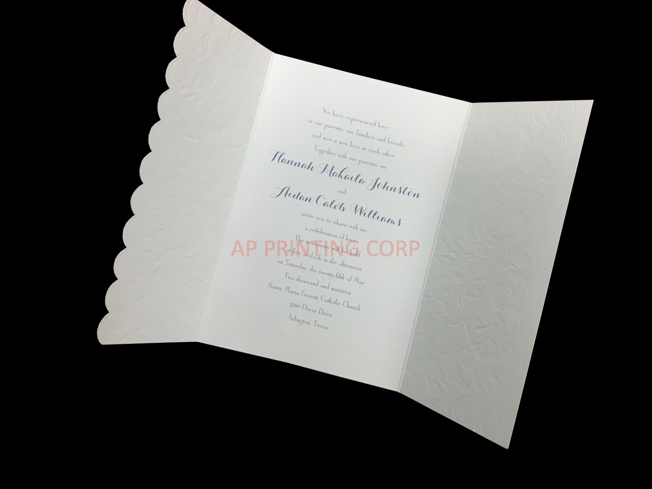 Symphony of Lace [CC-50] Fancy Luxury Wedding Invitation