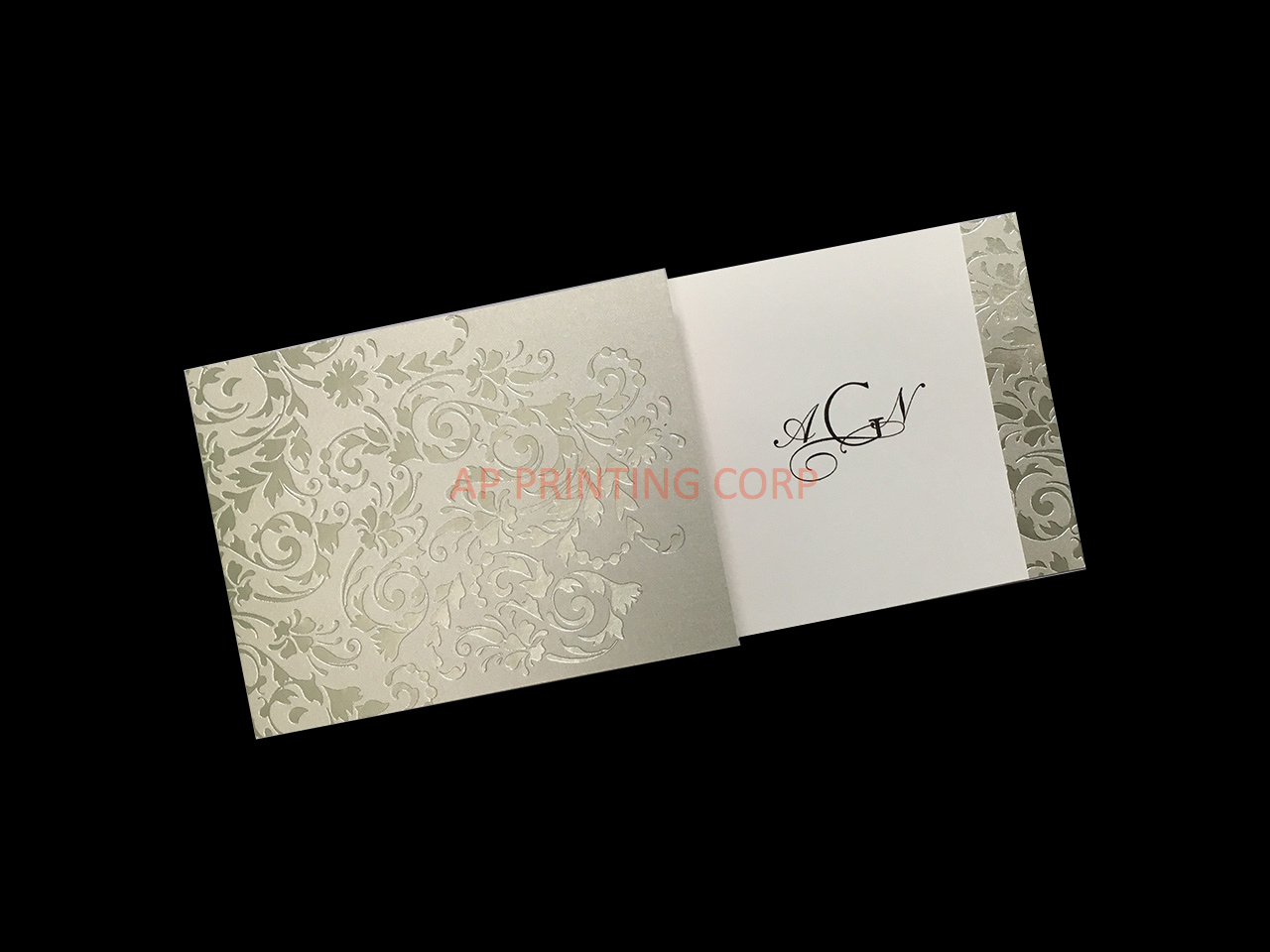 Golden Style [CC-76] Fancy Luxury Wedding Invitation