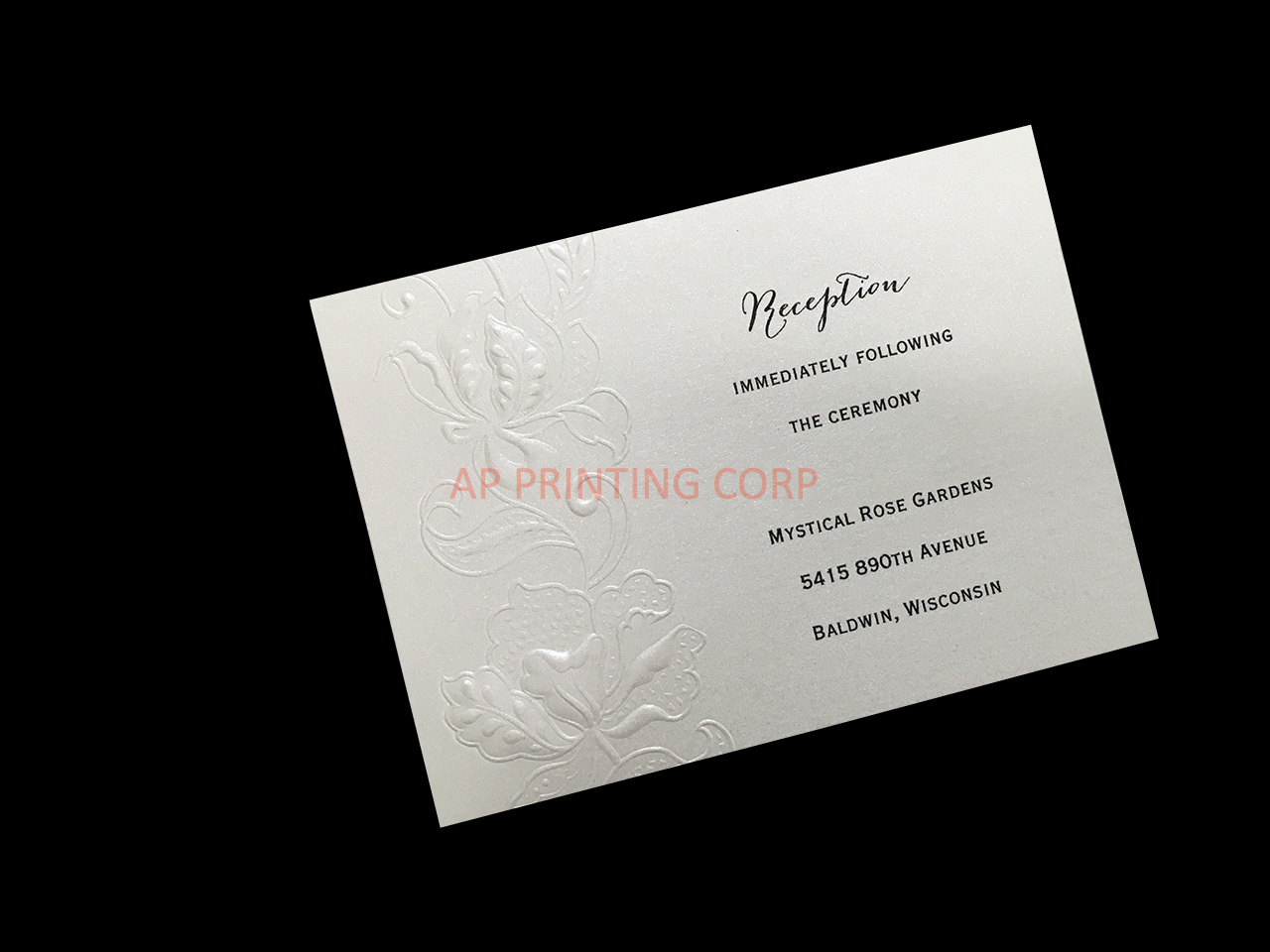 Lace in Pearl [CC-35] Fancy Luxury Wedding Invitation