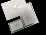 Silver Love Lace [CC-25] Fancy Luxury Wedding Invitation