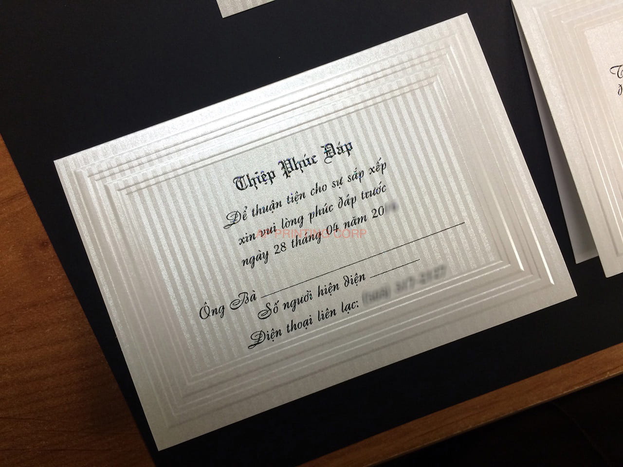 K8107 [I-12] Vietnamese & English Wedding Invitation