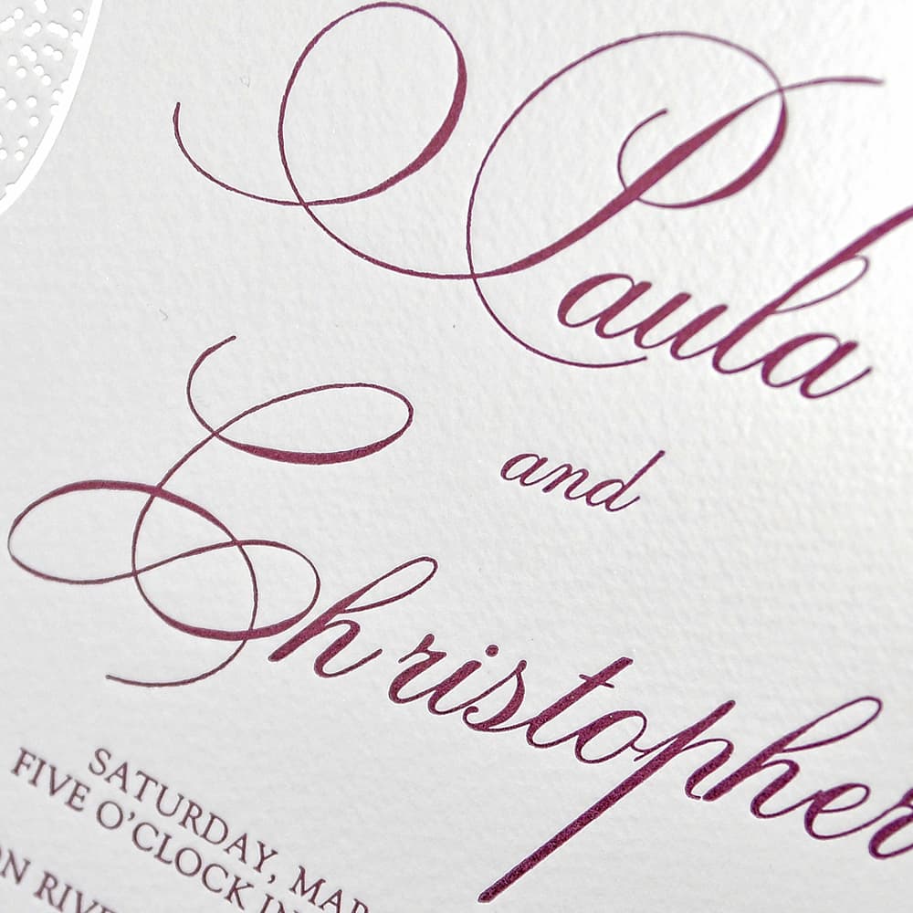 Delicate Sparkle Elegant Fancy Luxury Wedding Invitation